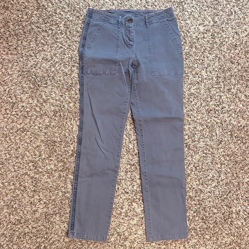 Women's Casual Straight-Leg Pants in Slate Blue